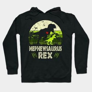 Nephewsaurus T Rex Dinosaur Nephew Saurus Family Matching Hoodie